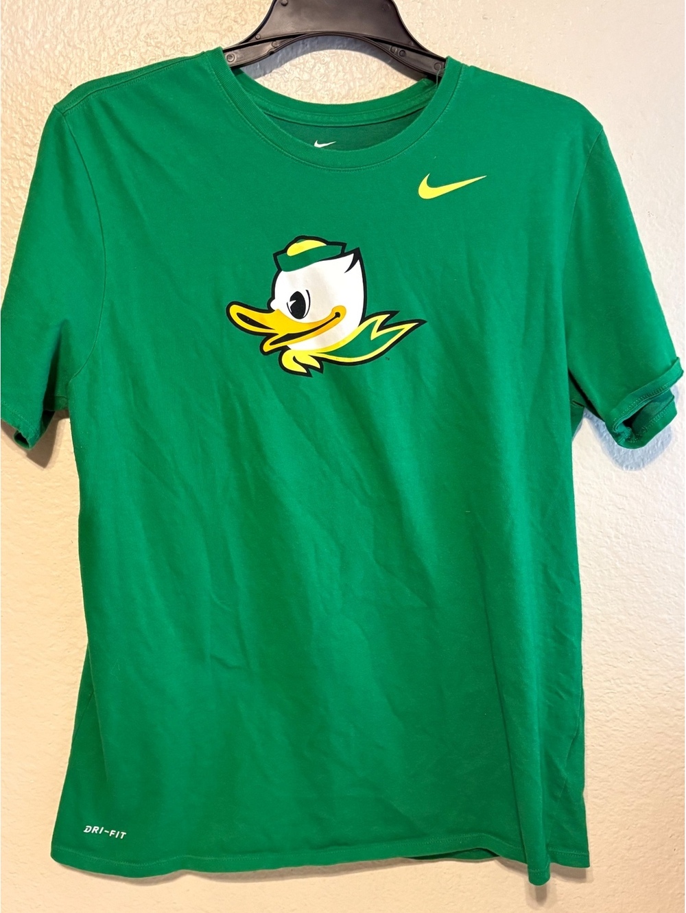 Nike The Nike Tee Dri-Fit Athletic Cut T-Shirt XL Green Oregon Ducks